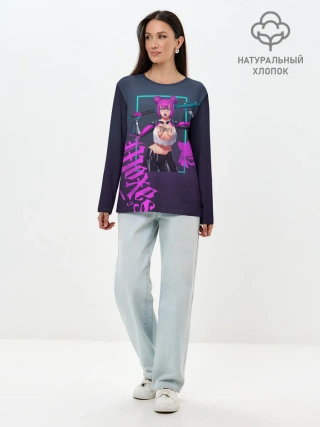 Лонгслив женский. Хлопок / Moxes