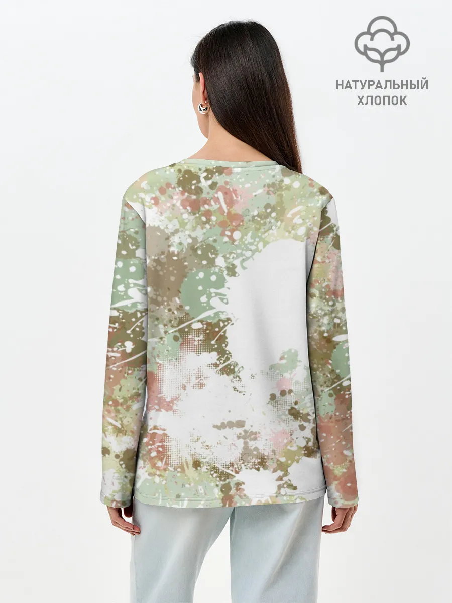 Лонгслив женский. Хлопок / Щенок