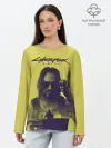 Лонгслив женский. Хлопок / Cyberpunk 2077
