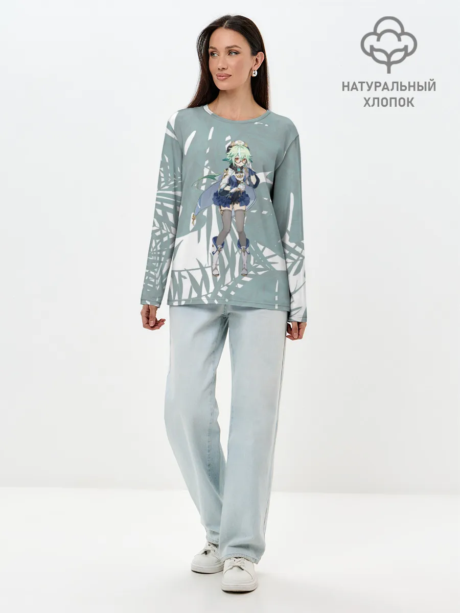 Лонгслив женский. Хлопок / Genshin Impact