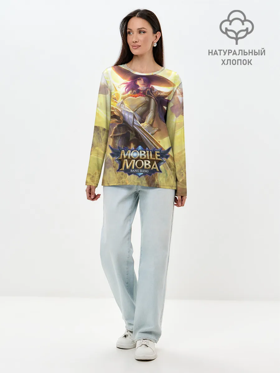 Лонгслив женский. Хлопок / Mobile legends