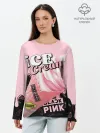 Лонгслив женский. Хлопок / BLACKPINK ICE CREAM