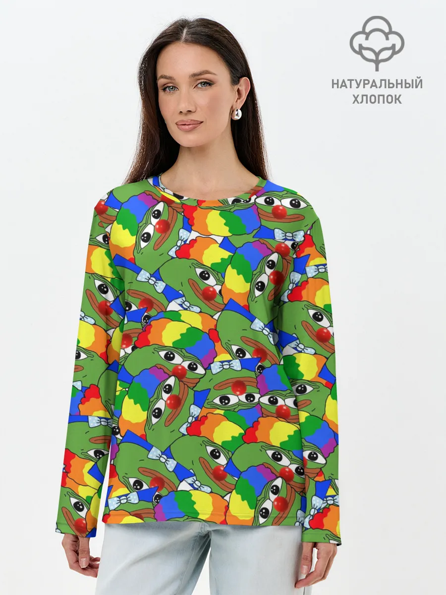 Лонгслив женский. Хлопок / ПЕПЕ КЛОУН