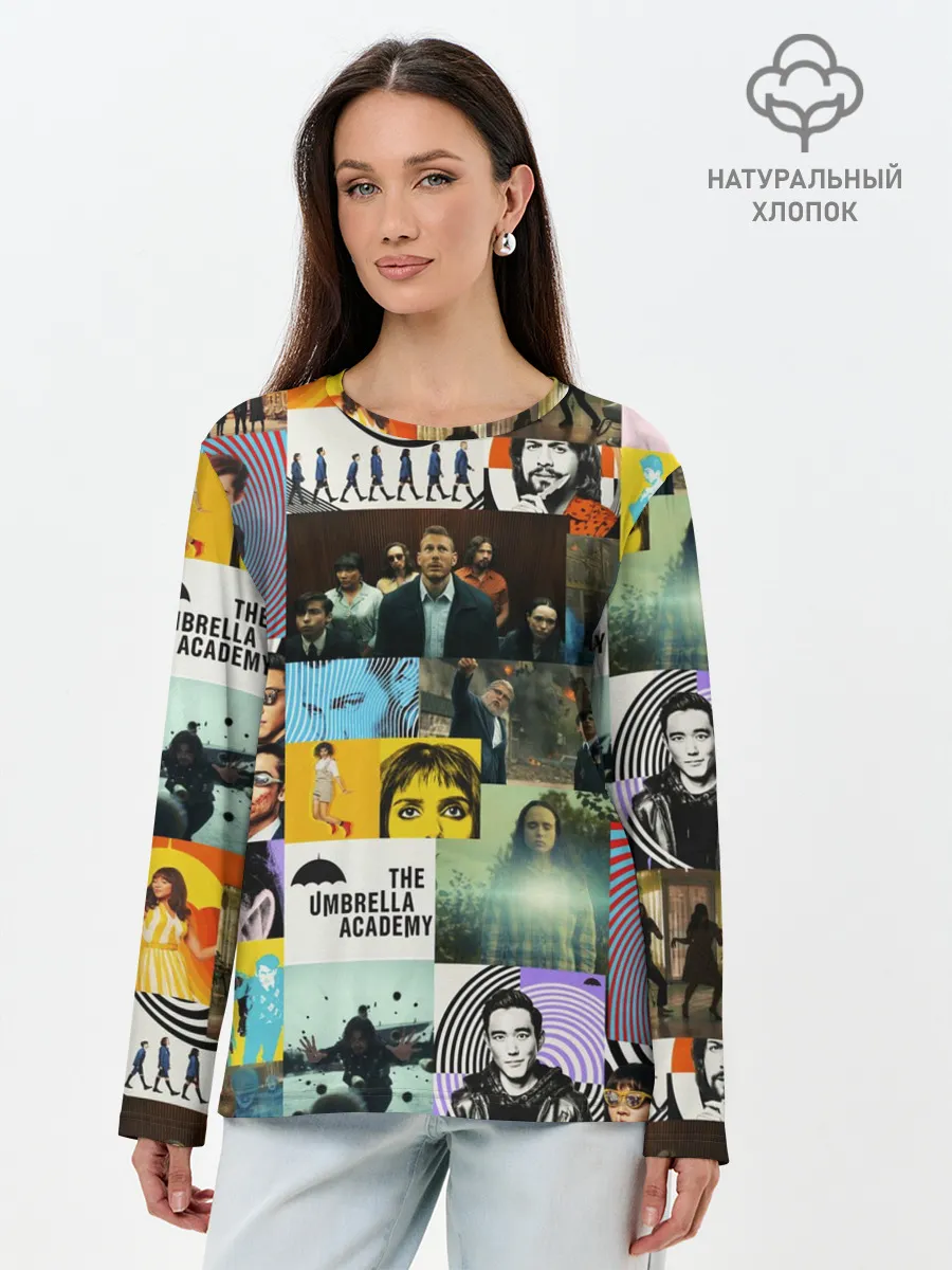 Лонгслив женский. Хлопок / АКАДЕМИЯ АМБРЕЛЛА