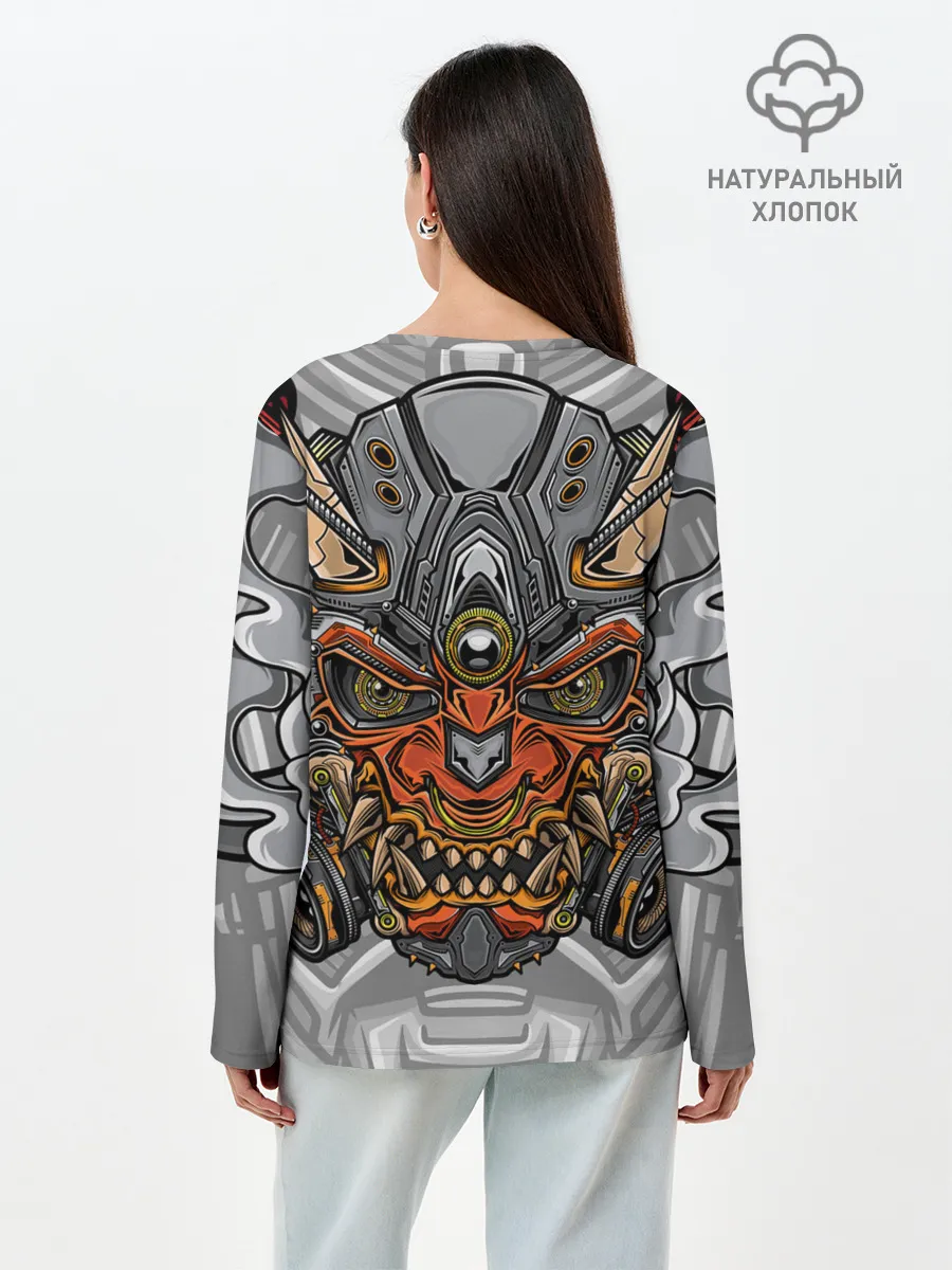Лонгслив женский. Хлопок / Cyber Samurai