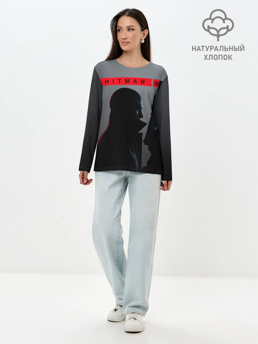 Лонгслив женский. Хлопок / Hitman III
