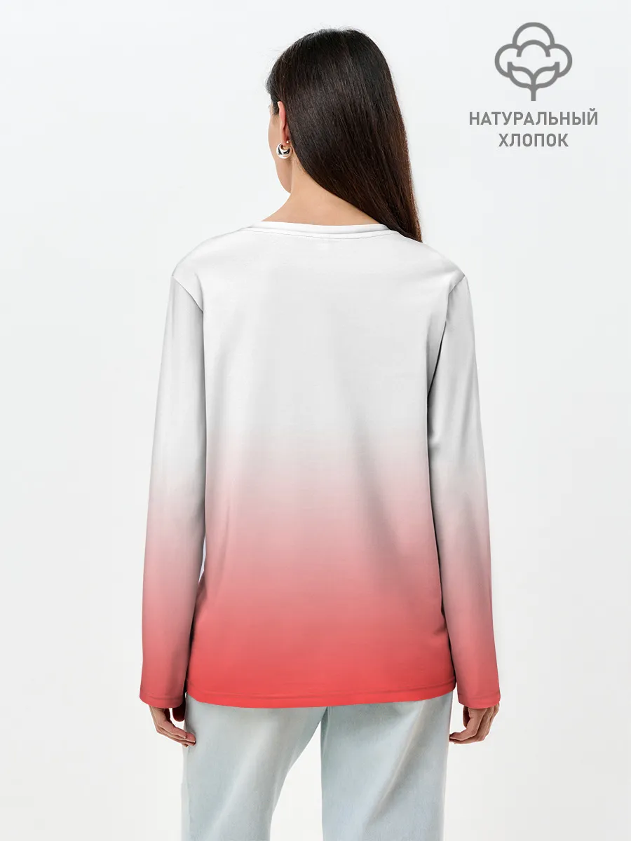 Лонгслив женский. Хлопок / Я люблю свою бабулю