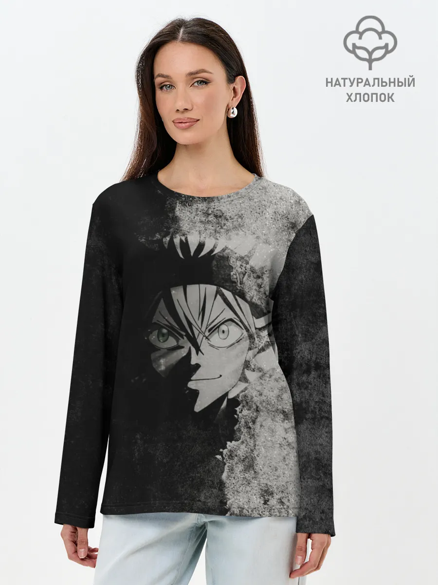Лонгслив женский. Хлопок / Аста во тьме