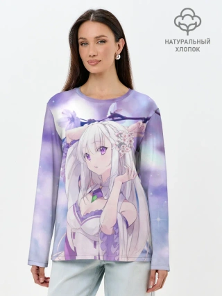 Лонгслив женский. Хлопок / Эмилия