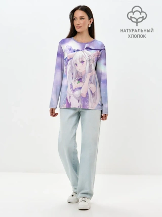 Лонгслив женский. Хлопок / Эмилия