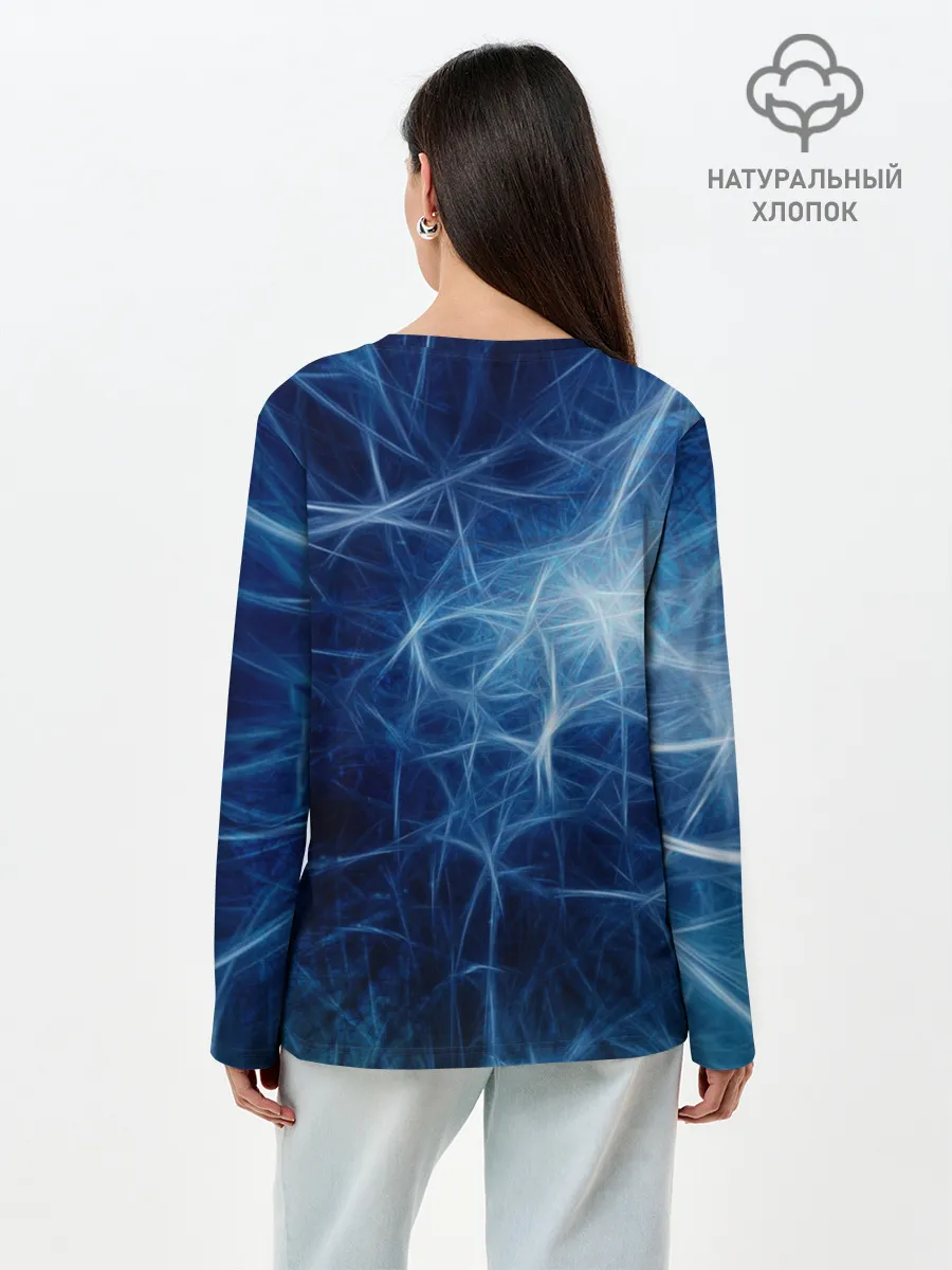 Лонгслив женский. Хлопок / Рэм