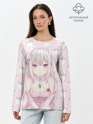Лонгслив женский. Хлопок / Эмилия