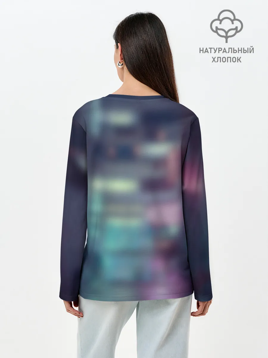 Лонгслив женский. Хлопок / Jackie Welles Cyberpunk