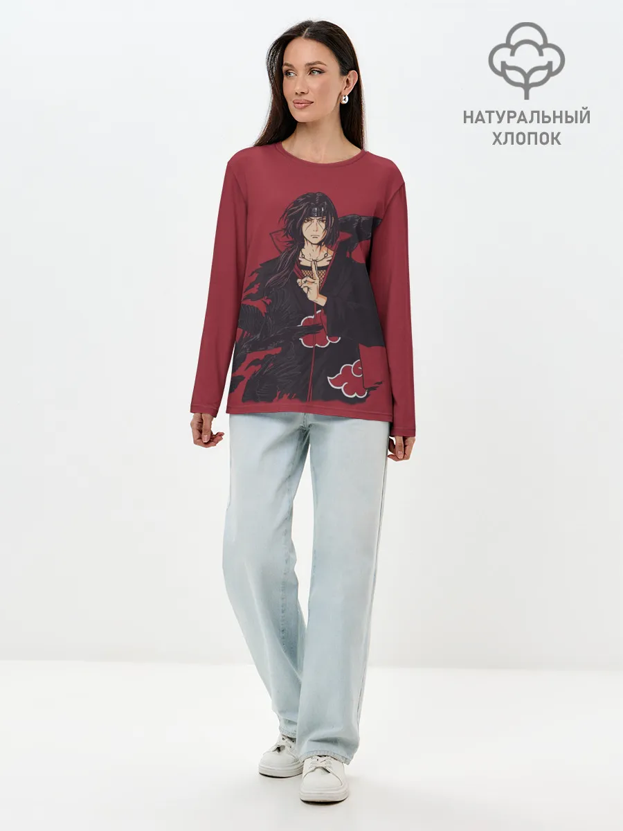 Лонгслив женский. Хлопок / Итачи