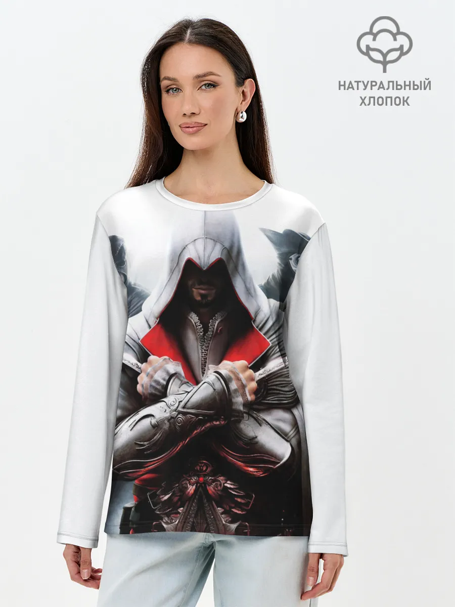 Лонгслив женский. Хлопок / Assassin’s Brotherhood