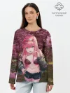 Лонгслив женский. Хлопок / Zero Two Сад сакуры