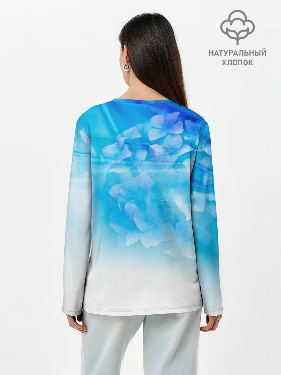 Лонгслив женский. Хлопок / Рем