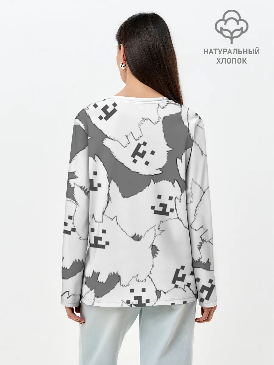 Лонгслив женский. Хлопок / Undertale