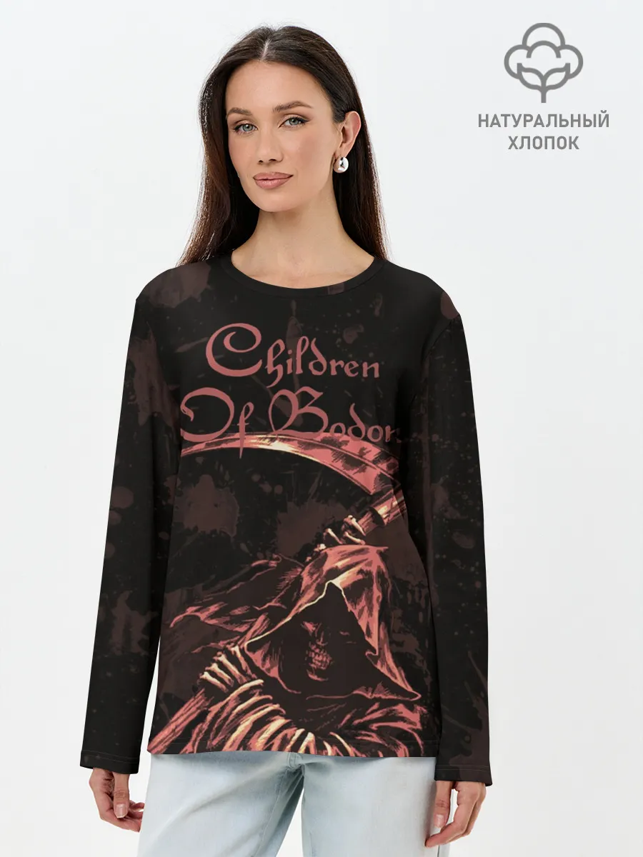 Лонгслив женский. Хлопок / Children of Bodom | Reaper