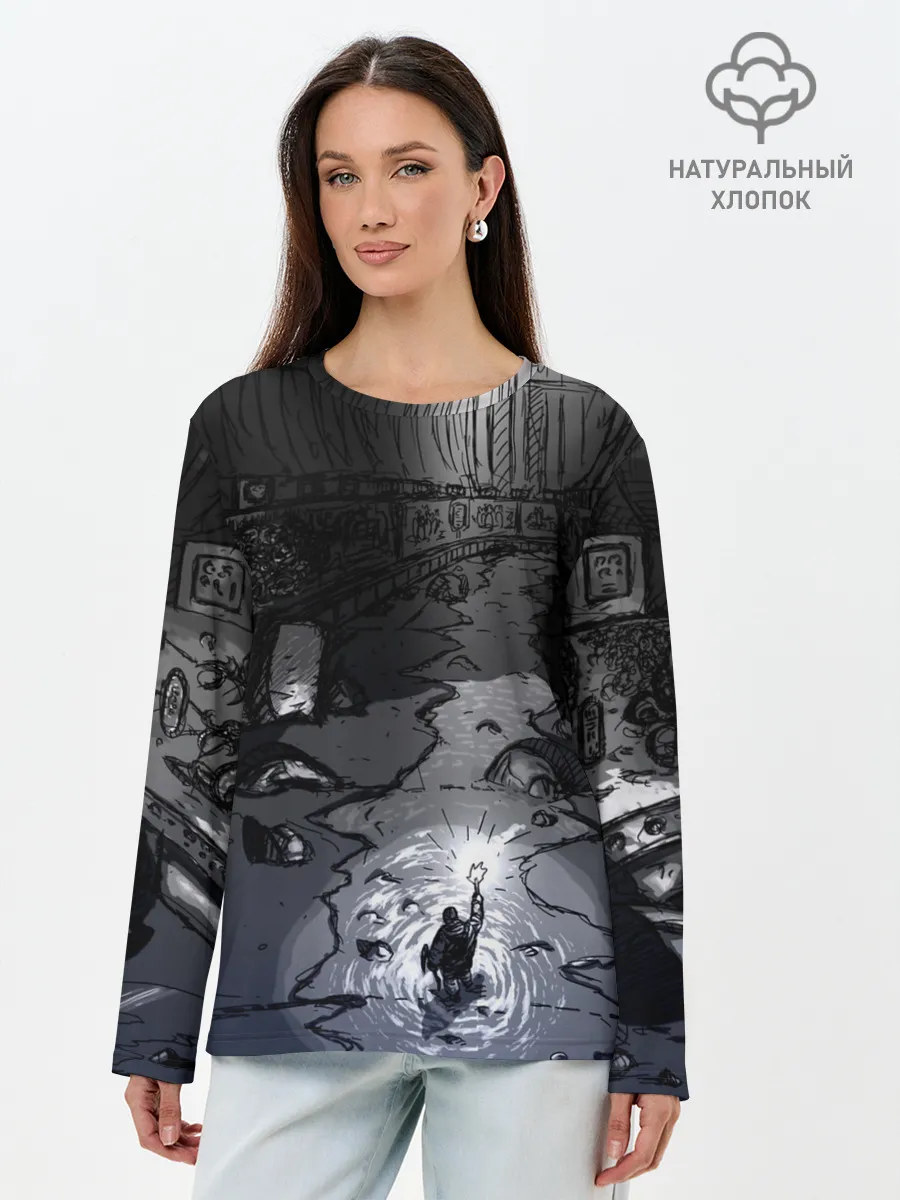 Лонгслив женский. Хлопок / Lovecraft / Лавкрафт