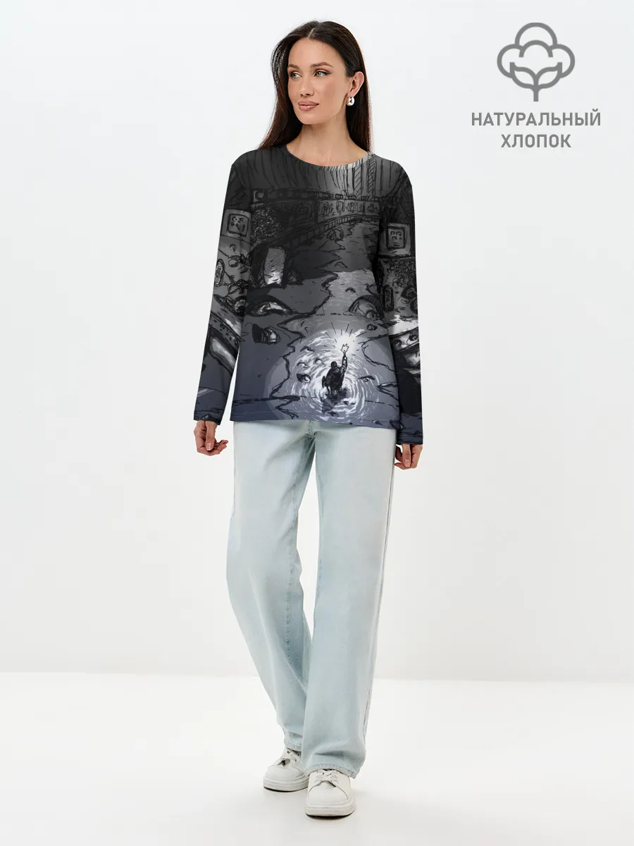 Лонгслив женский. Хлопок / Lovecraft / Лавкрафт