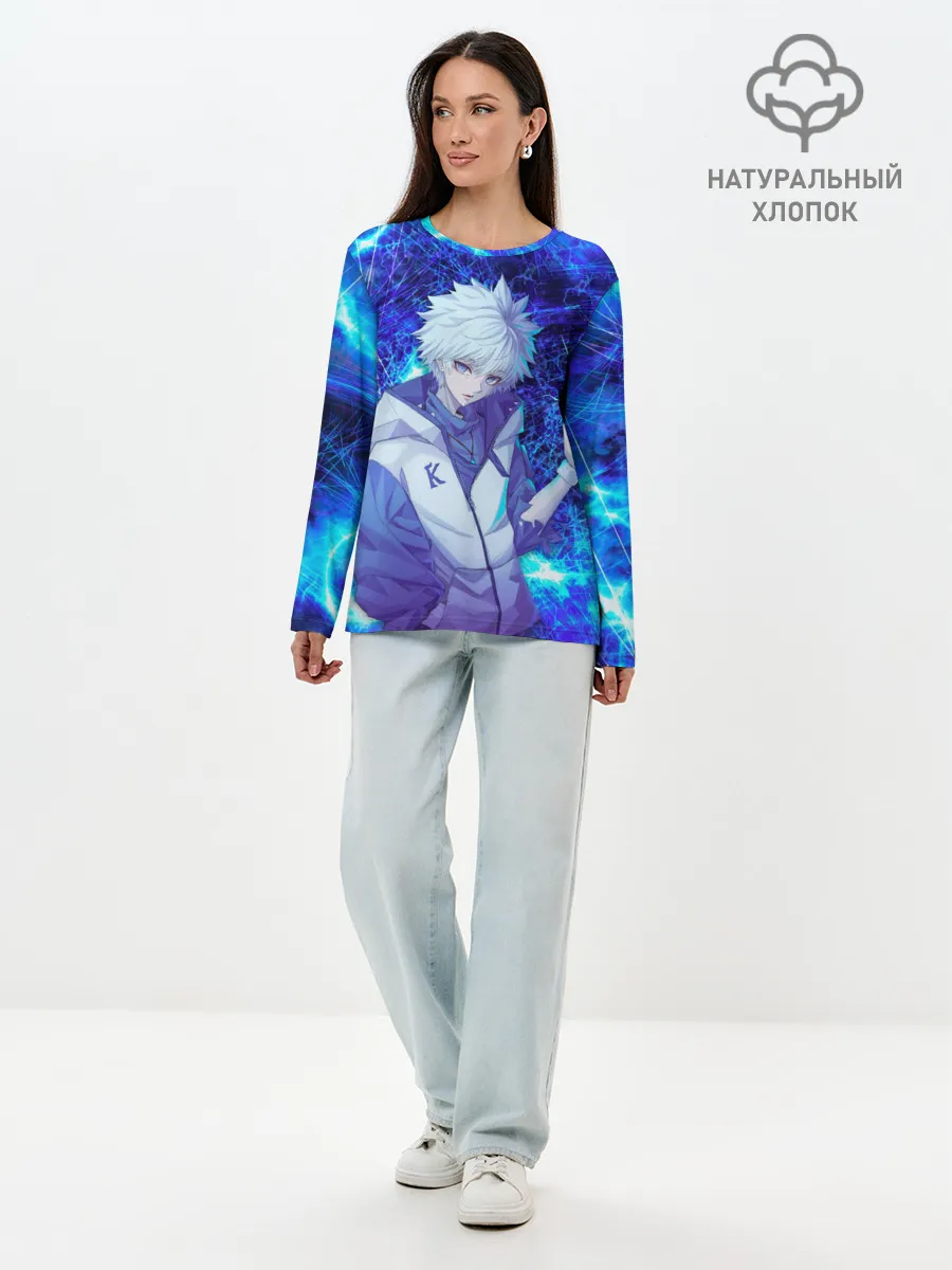 Лонгслив женский. Хлопок / Киллуа Золдик