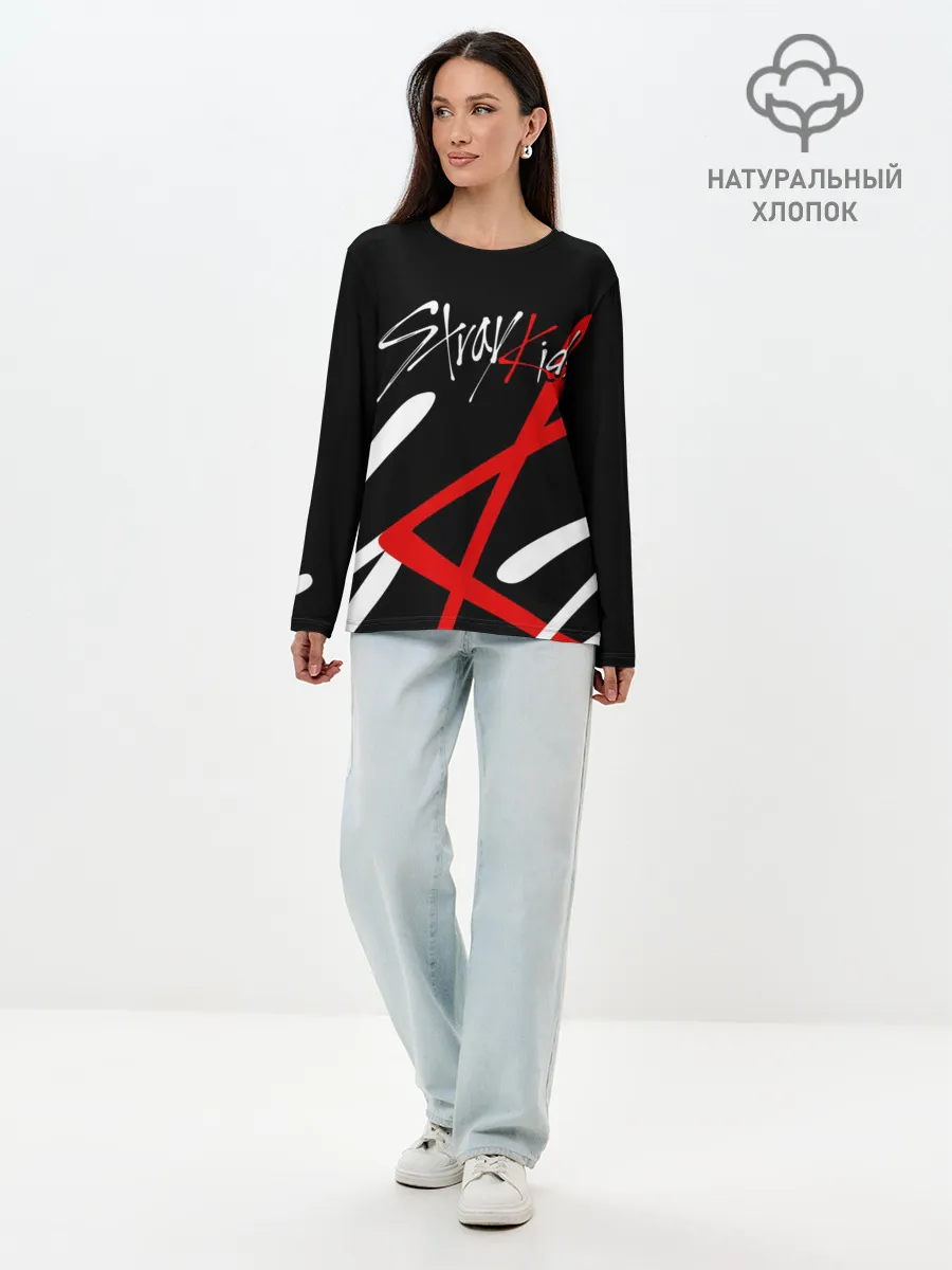 Лонгслив женский. Хлопок / STRAY KIDS