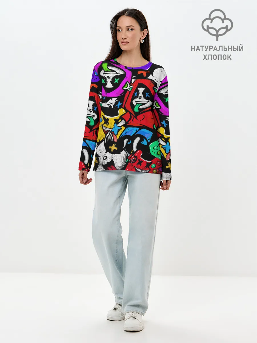 Лонгслив женский. Хлопок / Play