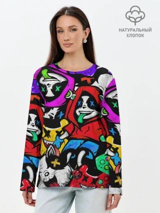 Лонгслив женский. Хлопок / Play