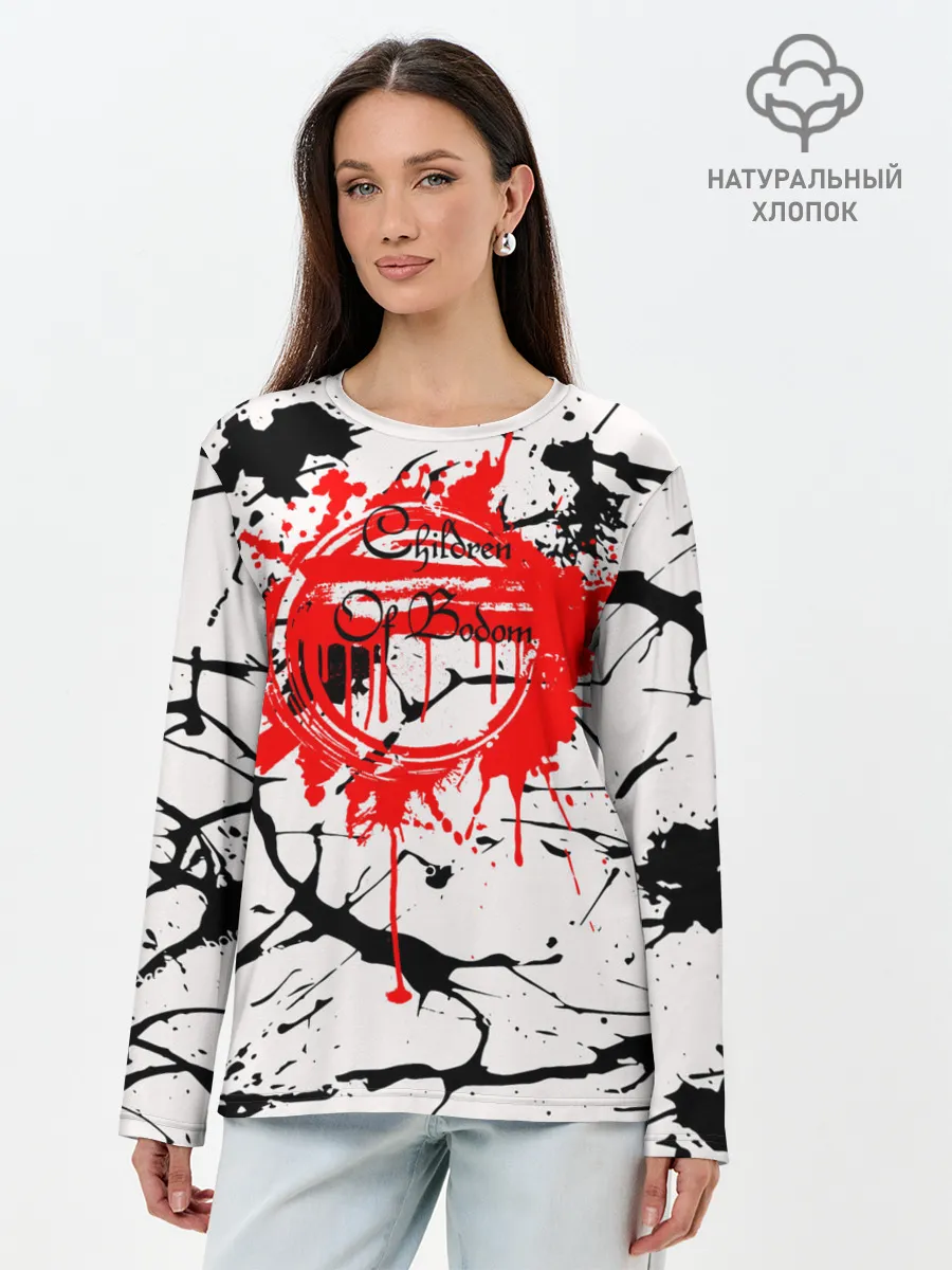 Лонгслив женский. Хлопок / Children of Bodom