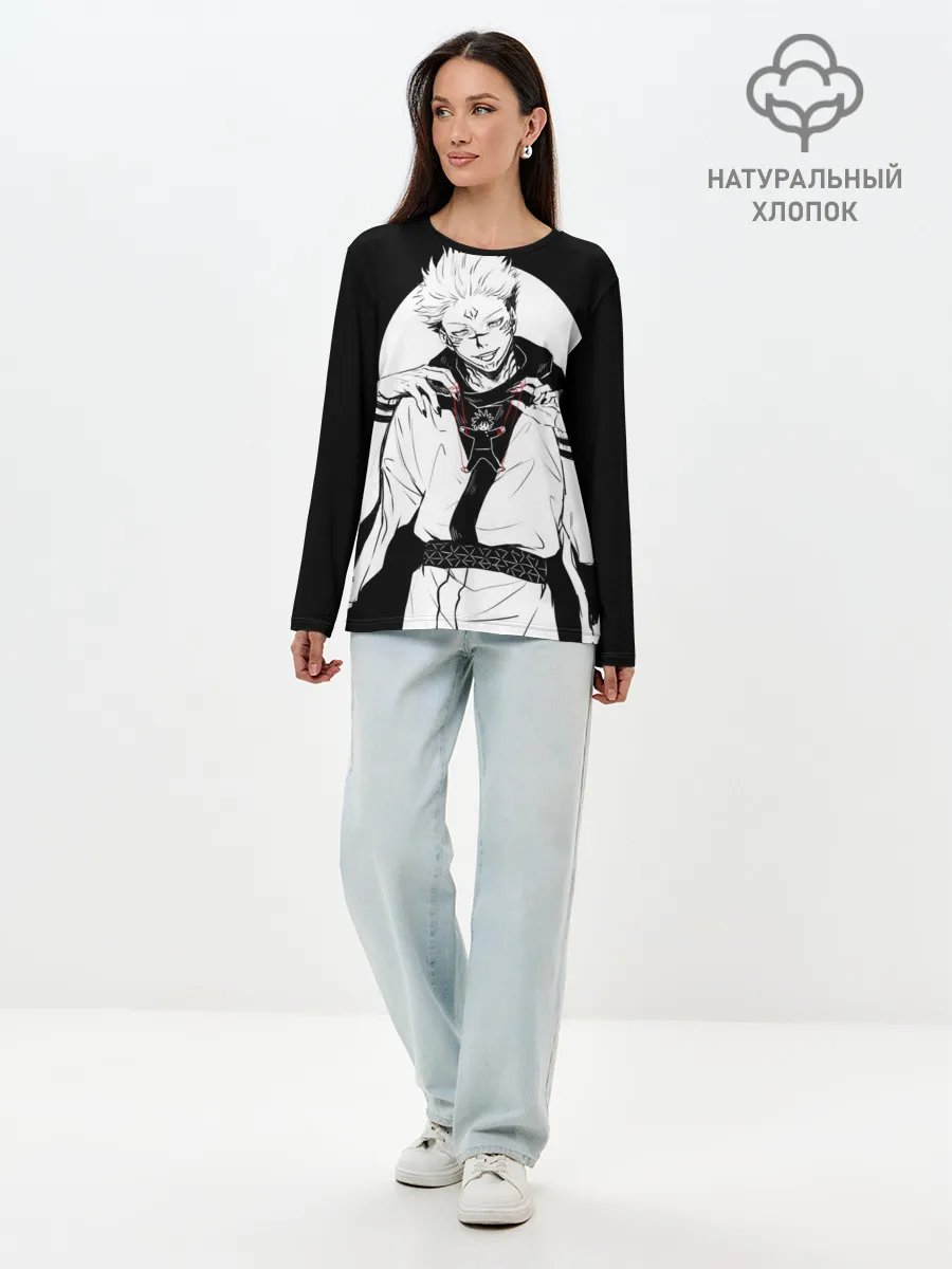 Лонгслив женский. Хлопок / Сукуна