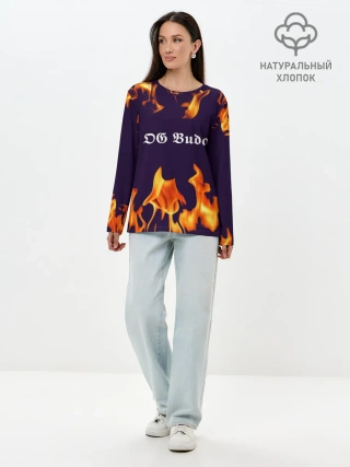 Лонгслив женский. Хлопок / OG Buda