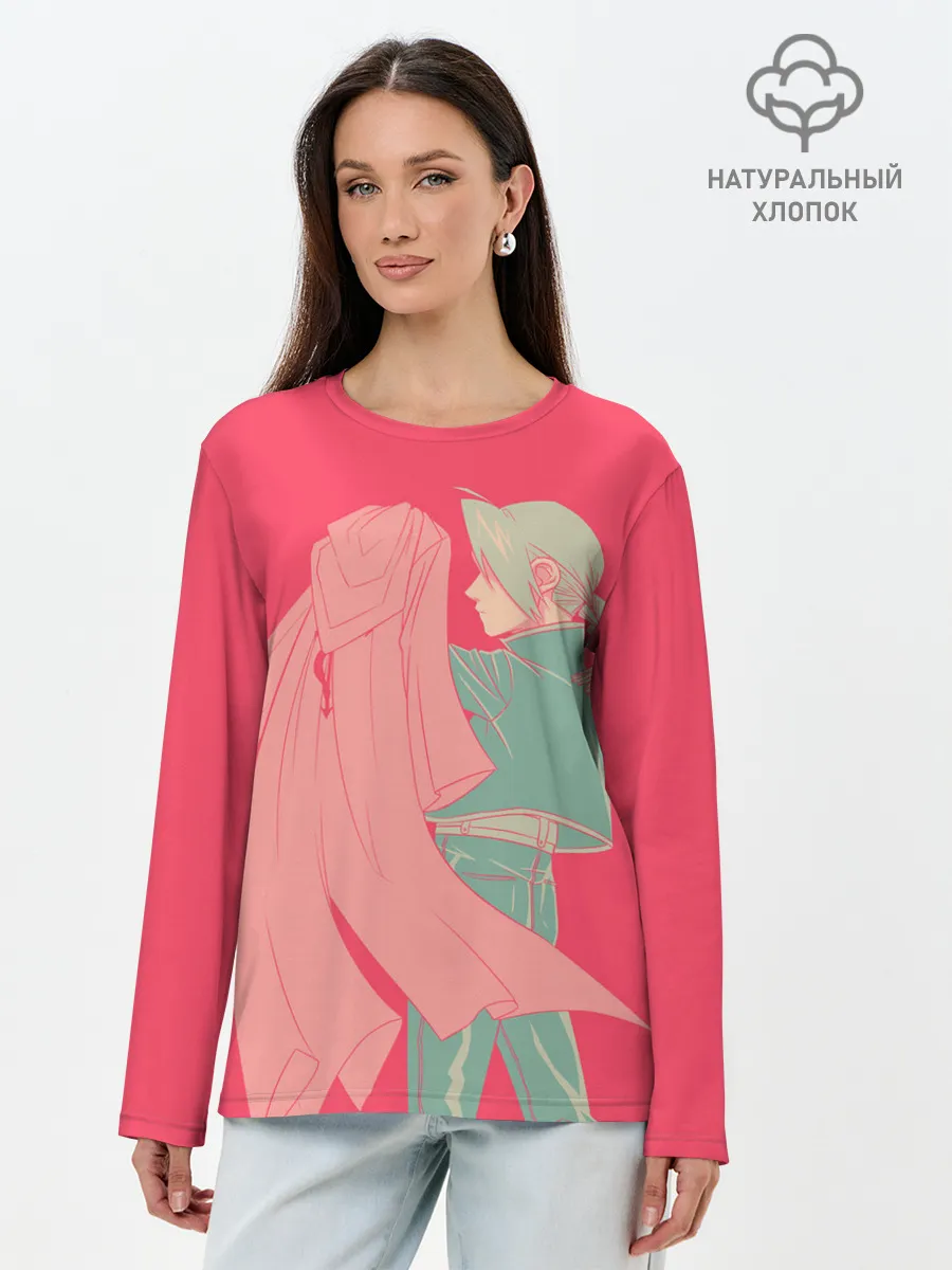 Лонгслив женский. Хлопок / Стальной Алхимик