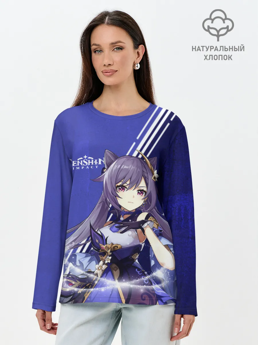Лонгслив женский. Хлопок / Genshin Impact