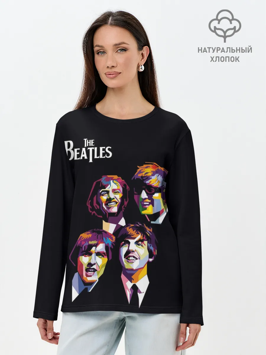 Лонгслив женский. Хлопок / The Beatles