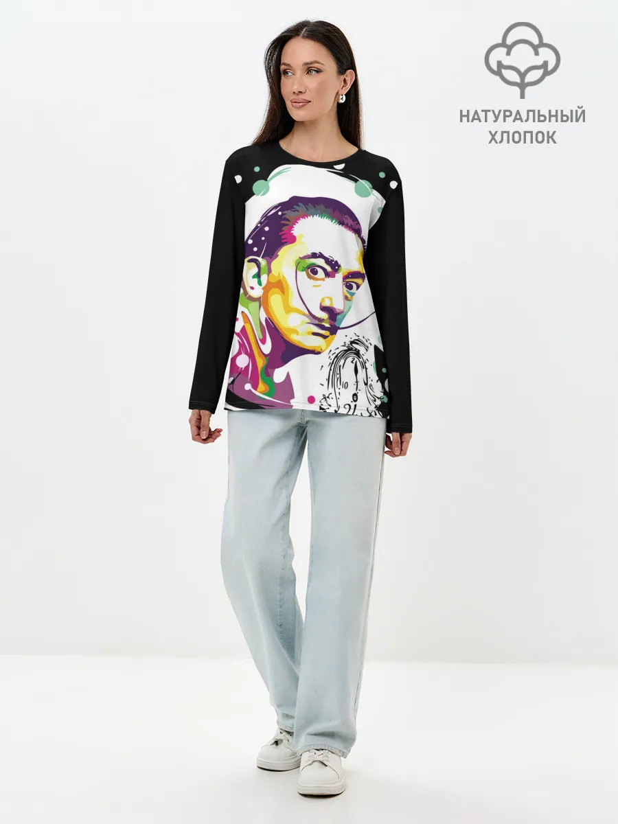 Лонгслив женский. Хлопок / Сальвадор Дали