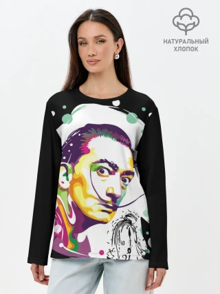 Лонгслив женский. Хлопок / Сальвадор Дали