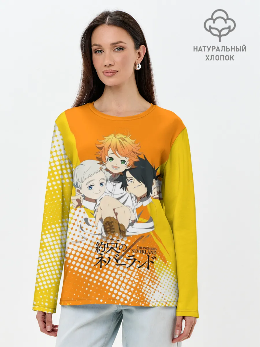 Лонгслив женский. Хлопок / Обещанный Неверленд