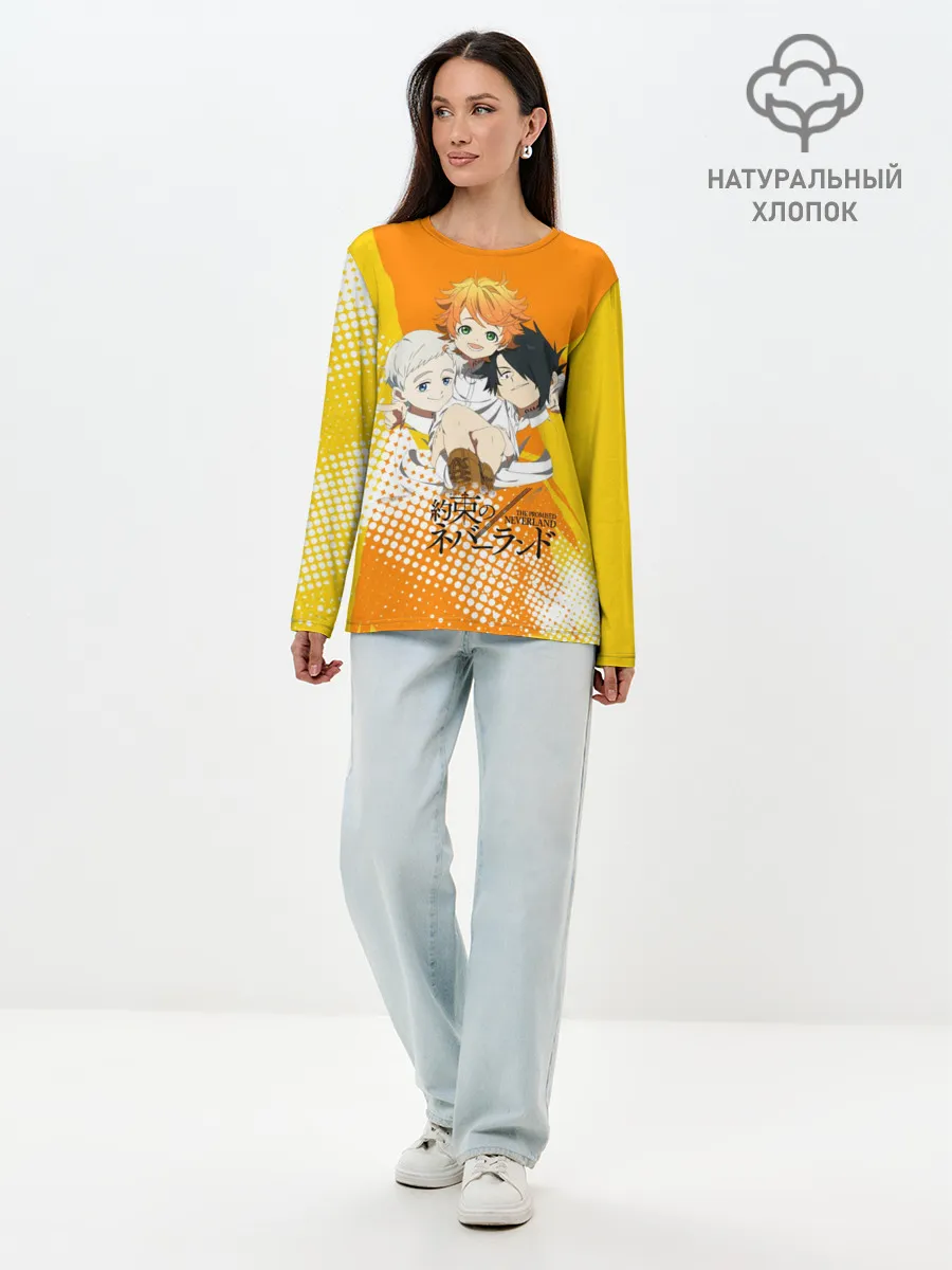 Лонгслив женский. Хлопок / Обещанный Неверленд