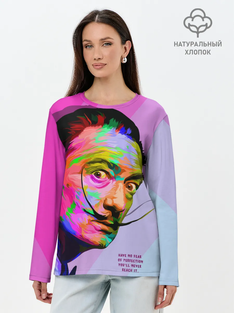 Лонгслив женский. Хлопок / Сальвадор Дали