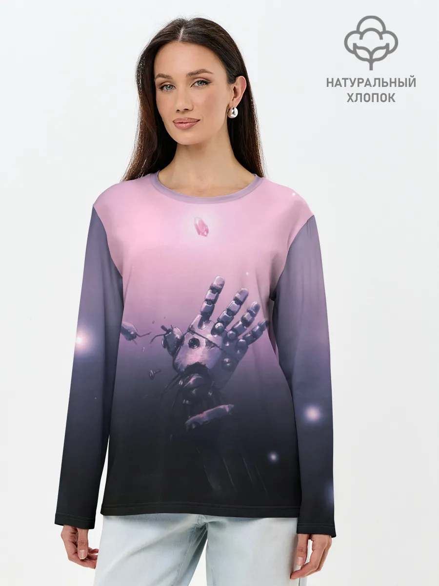Лонгслив женский. Хлопок / Стальной Алхимик