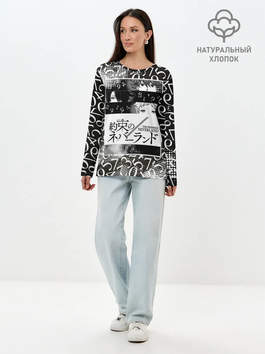 Лонгслив женский. Хлопок / Обещанный Неверленд