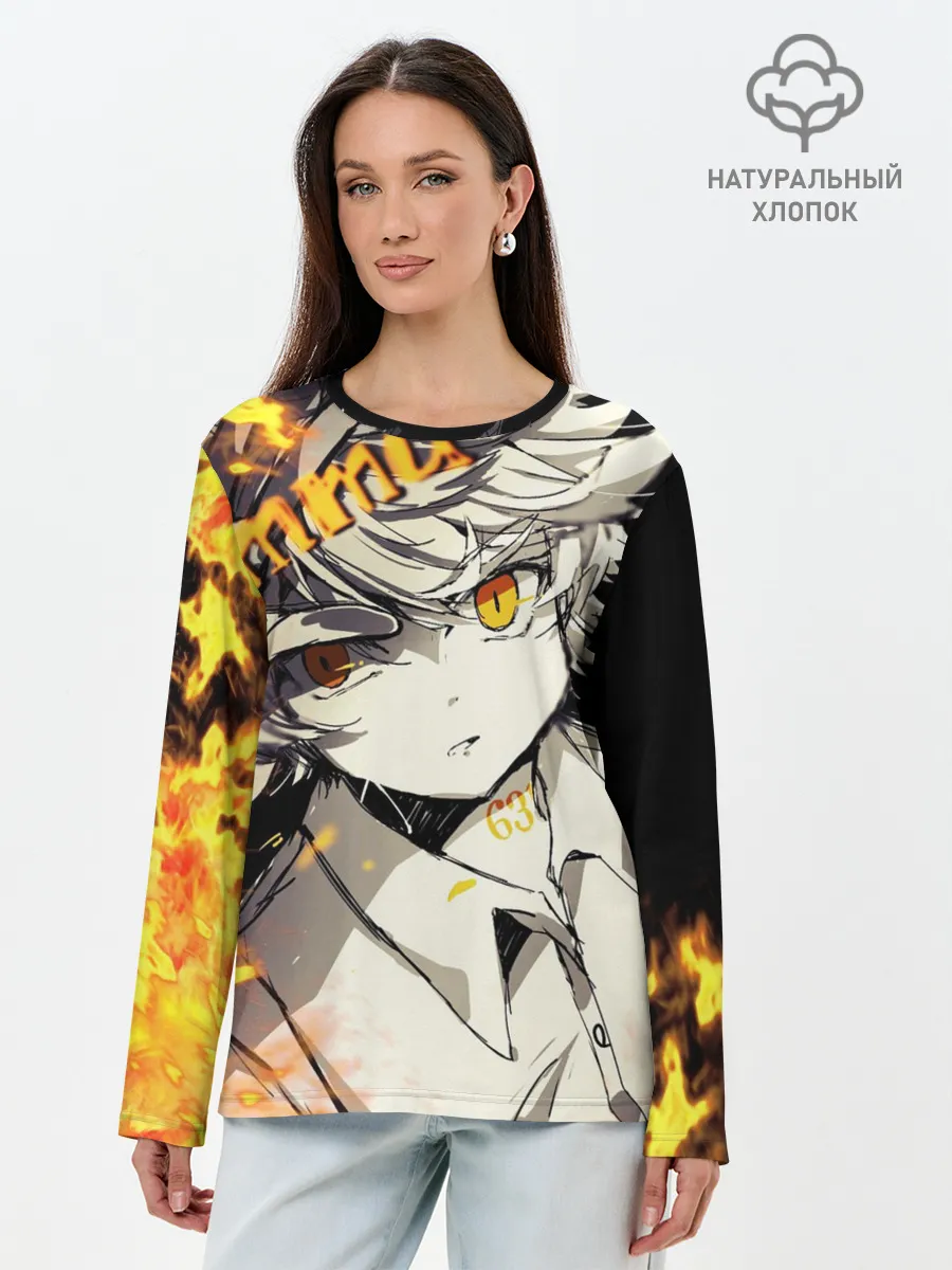 Лонгслив женский. Хлопок / Обещанный неверленд Emma