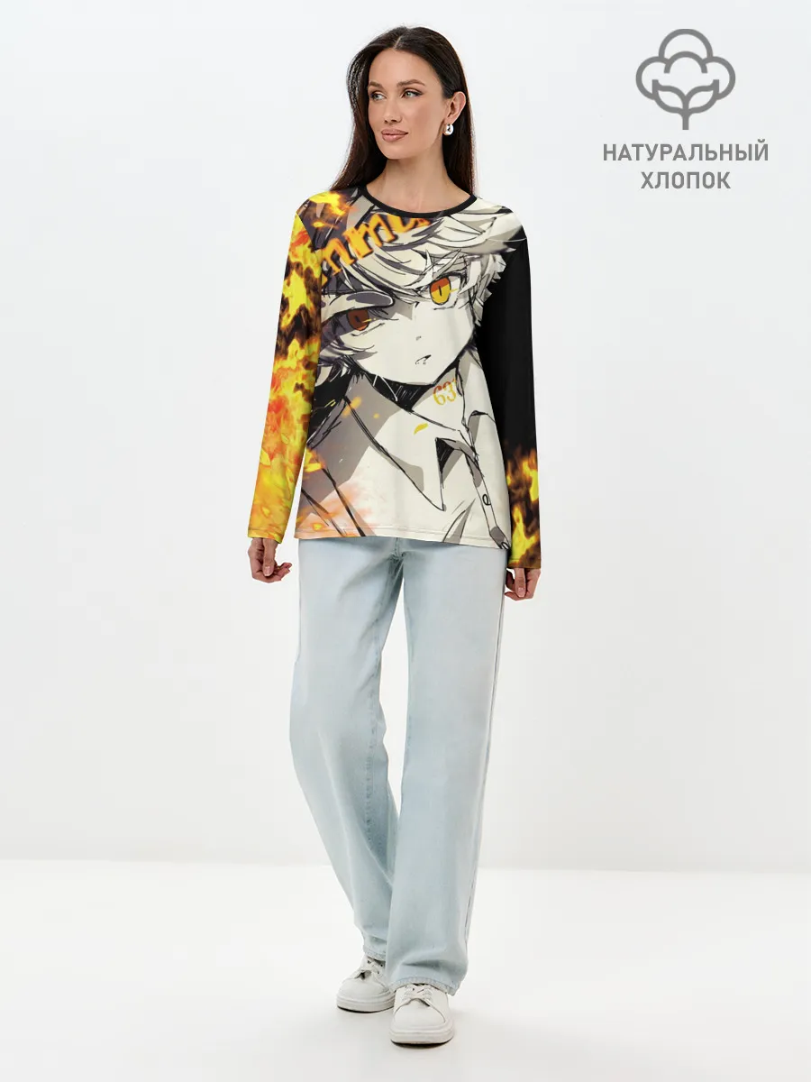 Лонгслив женский. Хлопок / Обещанный неверленд Emma