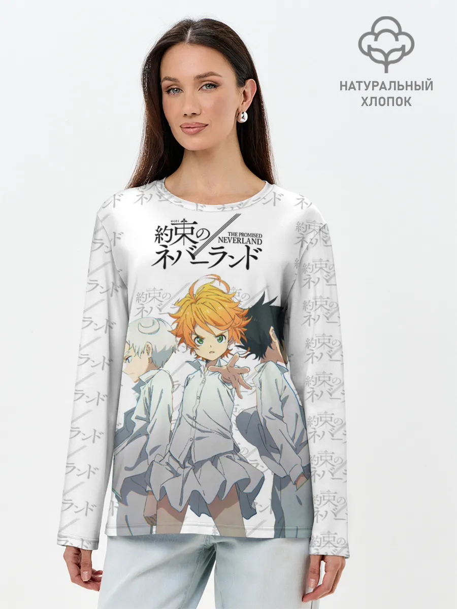 Лонгслив женский. Хлопок / Персонажи Обещанный Неверленд