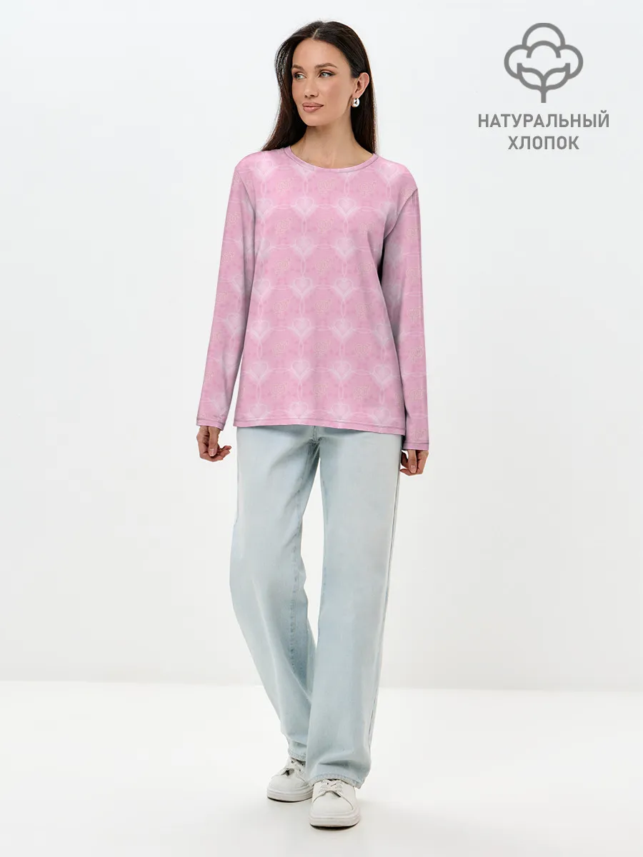 Лонгслив женский. Хлопок / Любовь