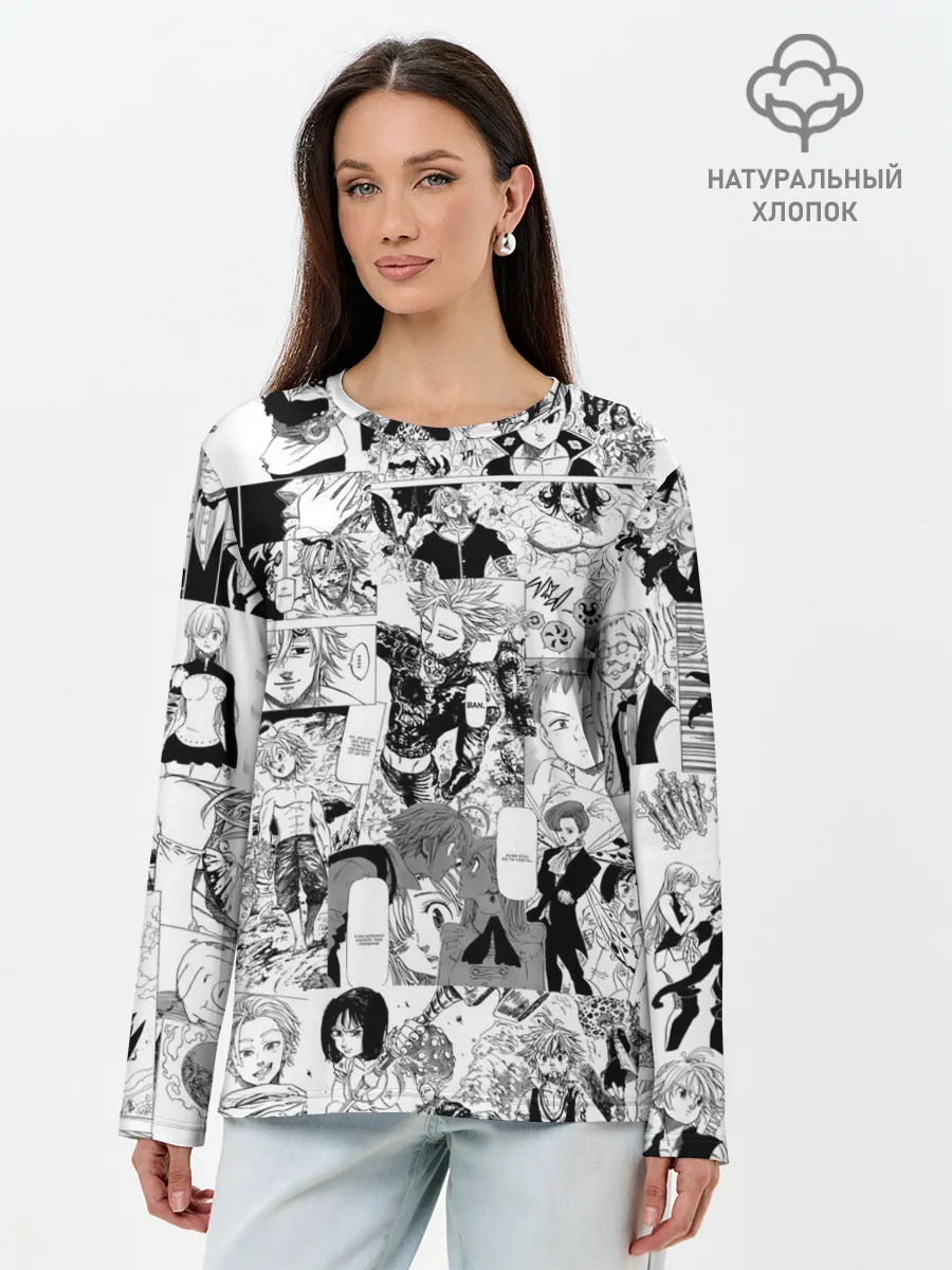 Лонгслив женский. Хлопок / Семь смертных грехов