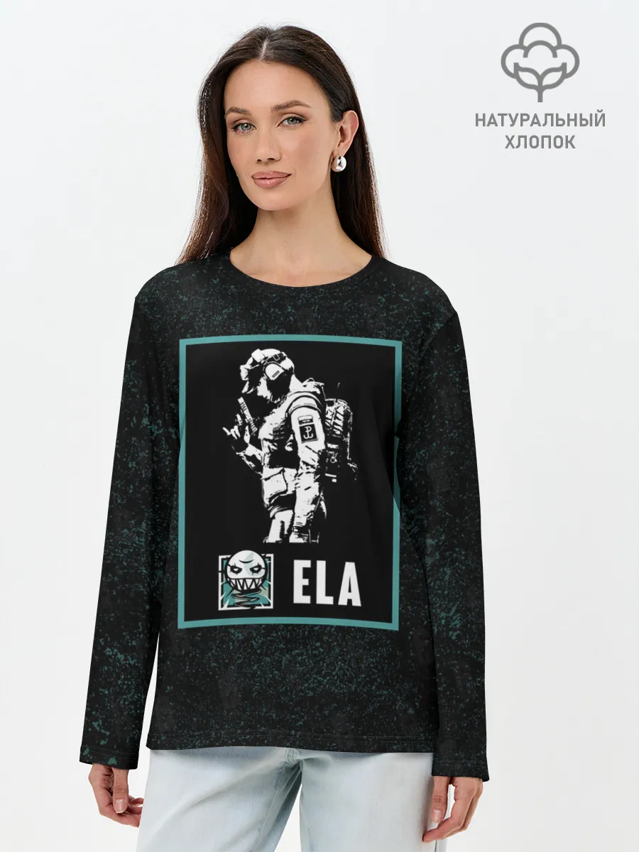 Лонгслив женский. Хлопок / Ela