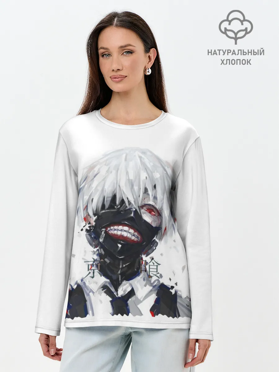 Лонгслив женский. Хлопок / Гуль Токийский