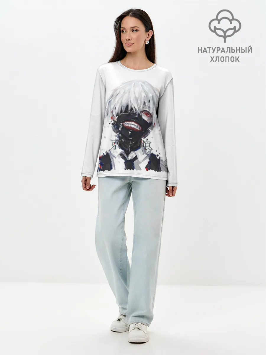 Лонгслив женский. Хлопок / Гуль Токийский